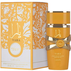 Lattafa Yara Tous travel packaging ideal for on-the-go fragrance.