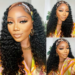 Lauberita headband wig 14in front view for quick wear and natural look
