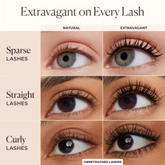 Laura Mercier Caviar Extravagant Mascara brush enables precise length and lift application.