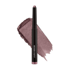 Laura Mercier Caviar Stick Amethyst swatch shows rich shimmer for all-day color.