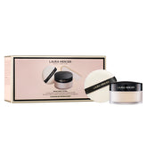 Laura Mercier Ultra-Blur powder in limited-edition packaging showcases talc-free formula with smooth, long-wearing finish.