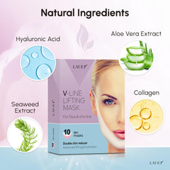 Lauer Cosmetic aloe vera moisturizing mask emphasizes soothing, nourished skin during wear