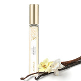Lavanila Pure Vanilla travel roller cap close-up; portable scent for on-the-go wear.