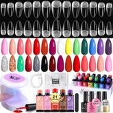 Lavender Violets gel-nail-kit with UV-light delivers salon-quality home manicures.