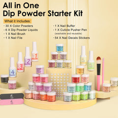 Lavender Violets dip powder application close-up highlighting smooth layering