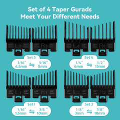 LAVEST Fade Guide Set clip with easy removal design for quick changes