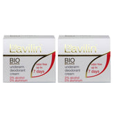 Lavilin Bio Balance deodorant cream application showing long-lasting odor control for an active day