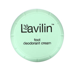 Lavilin Foot Deodorant Cream application close-up illustrating long-lasting odor control potential