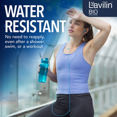 Lavilin Roll-On Deodorant unisex packaging highlighting aluminum-free formula for sensitive skin