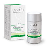 Lavilin sport stick deodorant bottle front shows aluminum-free odor control.