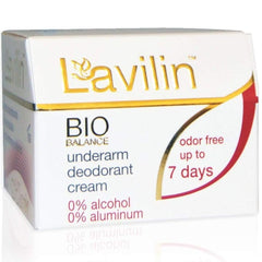 Lavilin Underarm Deodorant Cream compact 0.44oz with travel-friendly, aluminum- and alcohol-free protection.