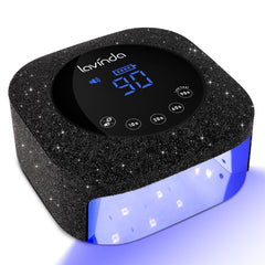 Lavinda 54W nail lamp front view shows a sleek home-friendly design for easy use