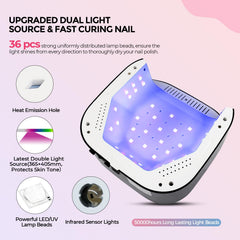 Lavinda UV LED Nail Lamp LCD timer display for precise curing times