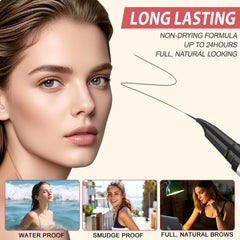 LAVONE dual-ended brow brush blends and softens brows