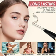 LAVONE waterproof eyeliner in black for sharp, smudge-resistant lines.
