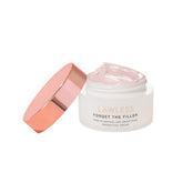 Lawless Forget the Filler mini cream jar closeup highlighting smoothing primer benefits for makeup prep