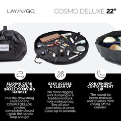 Lay-n-Go Cosmo brush loops keep brushes secure during travel