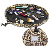 Lay-n-Go Cosmo layflat close shows quick cleanup after makeup sessions