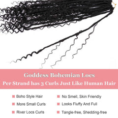 Layashow Boho Faux Locs soft texture and lightweight feel for all-day comfort.