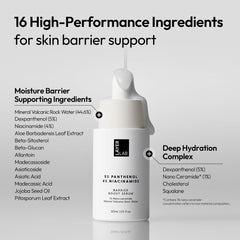 LAYERLAB Barrier Boost Serum texture on skin demonstrates quick absorption