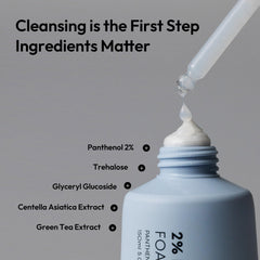 LayerLAB Korean Face Wash pore-clarity detail illustrating impurity removal.