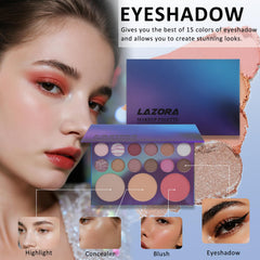 LAZORA foundation pump bottle for smooth, even coverage.