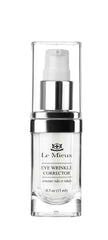 Le Mieux eye wrinkle corrector cream tube application demonstrates lightweight hydration for delicate under-eye skin.