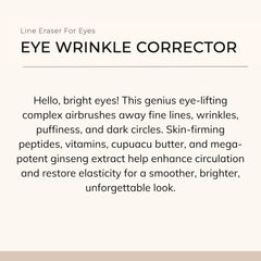 Le Mieux ingredients red ginseng cupuacu white tea illustrate nourishing under-eye care with natural luxury.