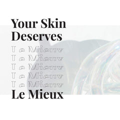 Le Mieux Peptide Foam Cleanser application on skin for glow and softness.