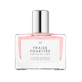 Le Monde Gourmand Fraise Fouettée Spray bottle highlighting playful vanilla strawberry aroma for daily wear.