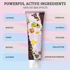 Leadyeah B Flat Belly Cream on thigh demonstrates targeted smoothing and skin nourishment.