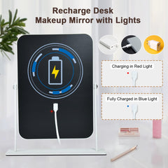 Leadzones smart touch mirror featuring three color lighting for color-accurate makeup
