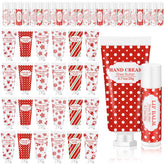 Leelosp Christmas set pack showing dual hand cream and lip balm designs for gifting