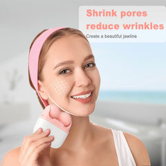 Leeshine Ice Roller two shapes pink offers versatile facial massage.