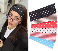 Leeven polka-dot headband pack shows playful design for all-day wear and easy styling.