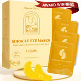 LE GUSHE Gold Under Eye Patches packaging ready for at-home rejuvenation