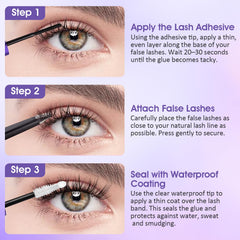 Leidyann smooth application brush ensures clump-free lash clusters