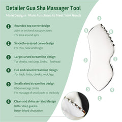 LeMeeOly eye cream applicator rolling for seamless absorption and reduced puffiness.
