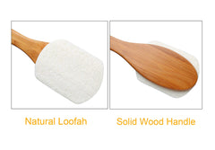 Leotruny arc shaped handle demonstrates ergonomic reach for back