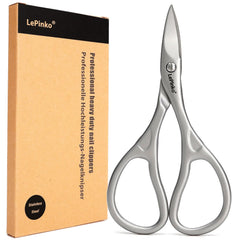 LePinko professional nail scissors kit with micro-serrations blades for precise, smooth nail trimming.