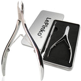 LePinko salon cuticle trimmer angled view for precise nail care.