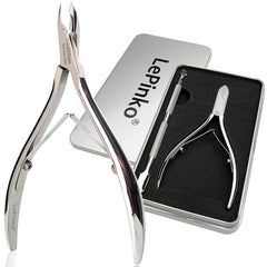 LePinko salon cuticle trimmer angled view for precise nail care.