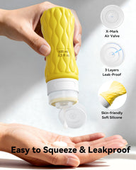 Lericttor clear makeup bag displayed for organized transit of toiletries.