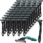Leriton 50-pack disposable razors in packaging for on-the-go grooming convenience.