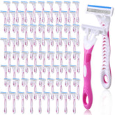 Leriton 72-pack razor packaging shows bulk convenience for travel and home grooming