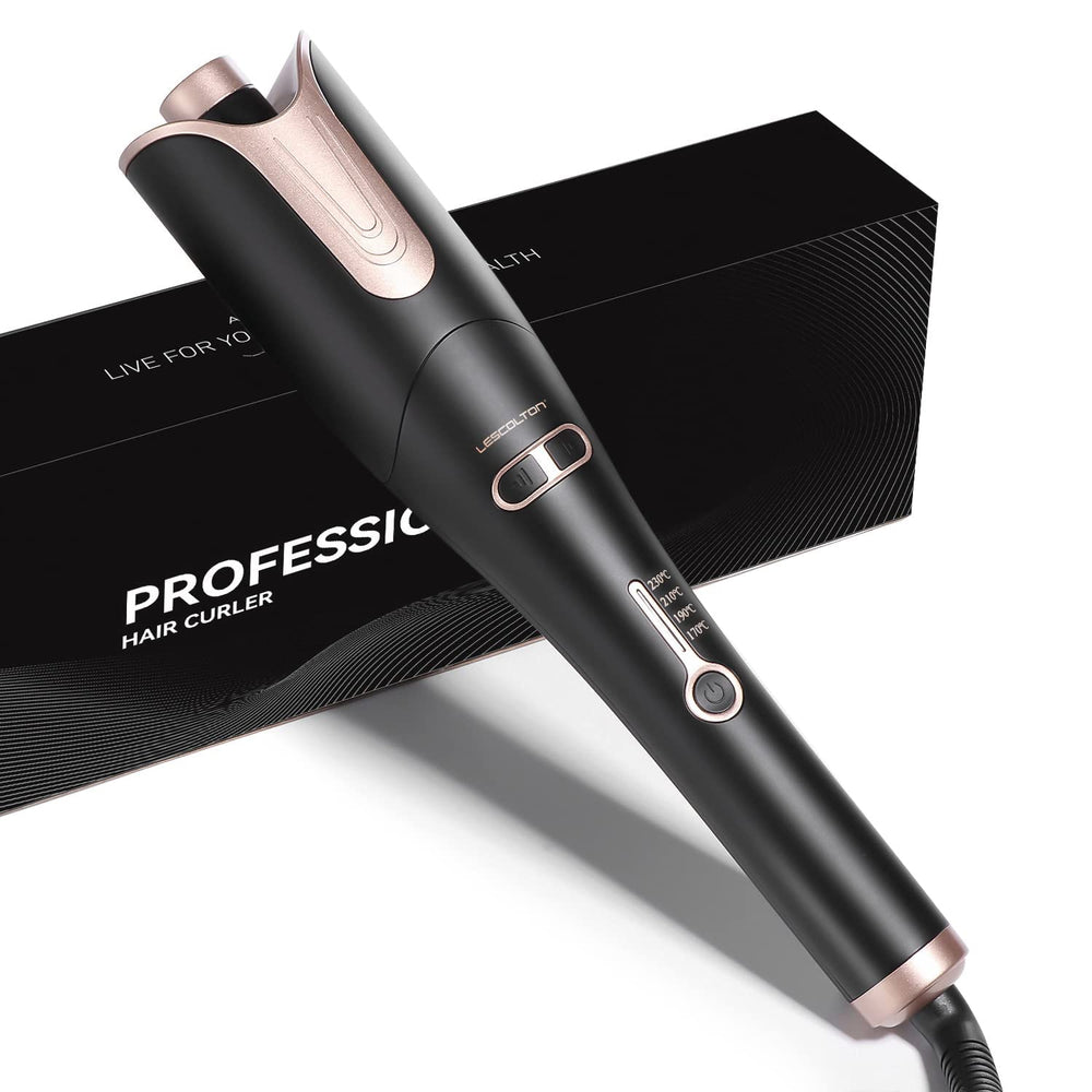 LESCOLTON automatic curler with 1-inch barrel creates fast beachy curls