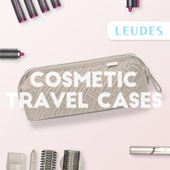 Leudes travel bag camel middle partition keeps curling wands separated and safe