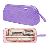 Leudes hair tools travel bag front view showing compact organizer for Shark Flexstyle