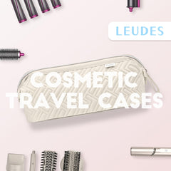 Leudes travel bag interior padded with partition keeps wands and dryers organized and safe