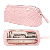 Leudes pink travel bag for Shark Flexstyle open, padded interior protects wand and dryer.
